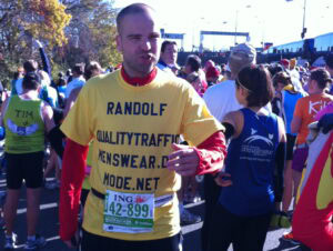 Randolf at the NYC Marathon Start